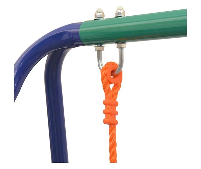 narancssárga 2 az 1-ben egyszemélyes hinta és totyogó hinta