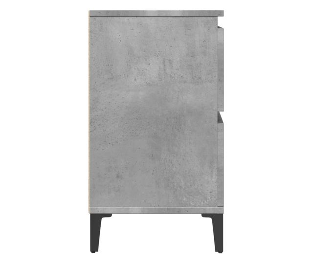 betonszürke szerelt fa mosdószekrény 80 x 33 x 60 cm