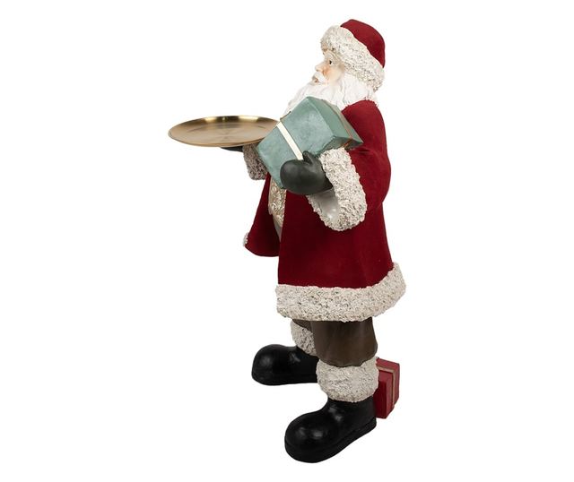 Többszínű műgyanta Mikulás figura 56x50x91 cm