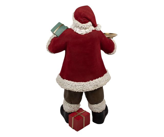 Többszínű műgyanta Mikulás figura 56x50x91 cm