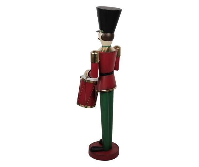 Többszínű vas diótörő figura 30x38x128 cm