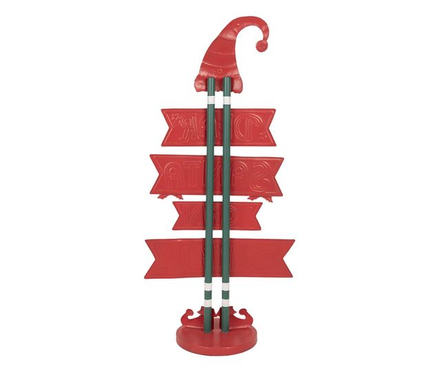 Többszínű fém karácsonyi dekoráció 50x27x106