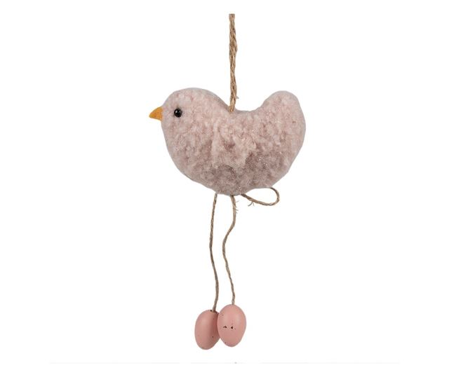 3 darabos madár díszkészlet, 10x3x14 cm