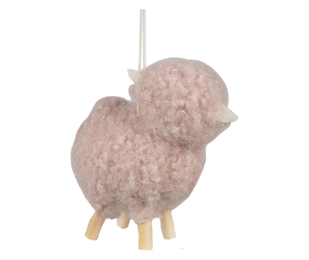 3 darabos Oite dekoratív textilpaszta készlet, rózsaszín/natúr, 8x3x6 cm - 2