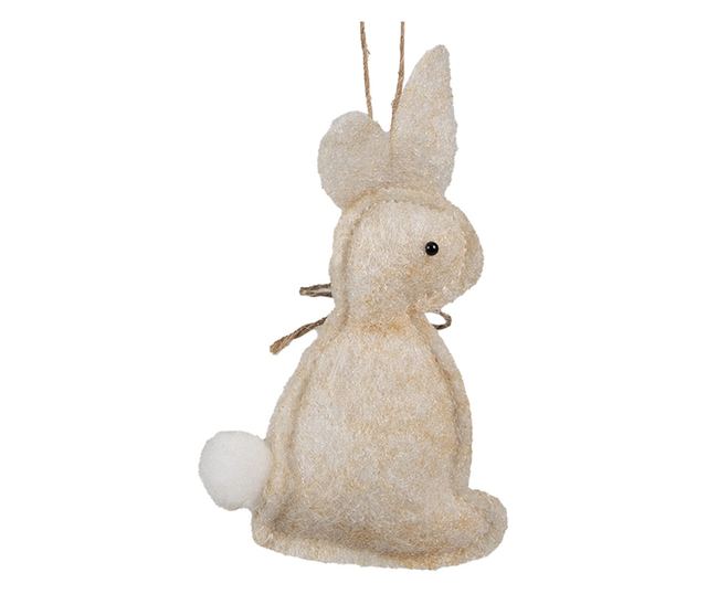 3 darabos bézs színű pamut nyuszi figura szett 6x1x10 cm