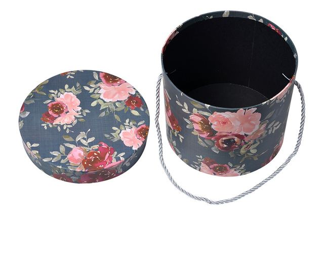 3 darabos, többszínű karton tárolódoboz készlet, 23x20 cm, 20x17 cm, 17x14 cm