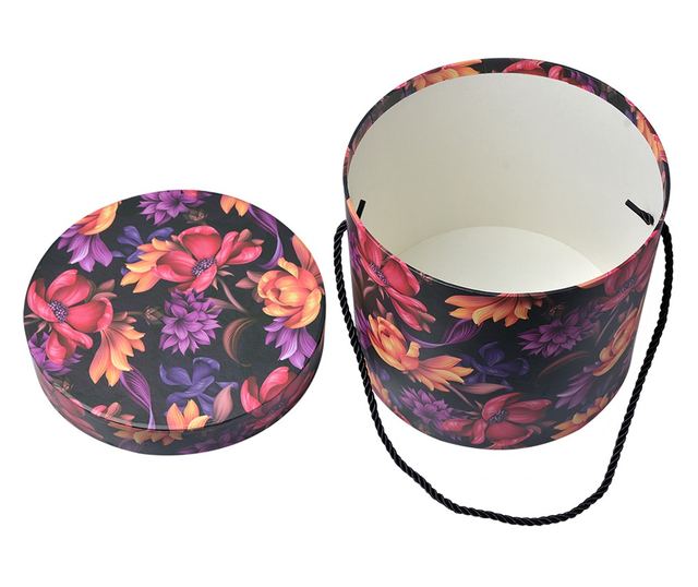 3 db többszínű kartondoboz szett - 23x20 cm, 20x17 cm, 17x14 cm