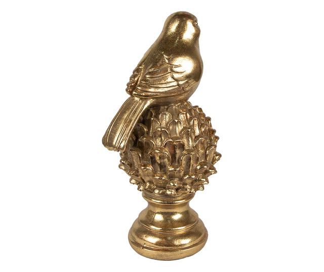 Arany Színű Műgyanta Madár Figura 11x10x22 cm