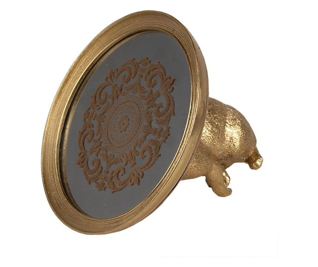 Tava decorativa polirasina aurie oglinda 20x16 cm