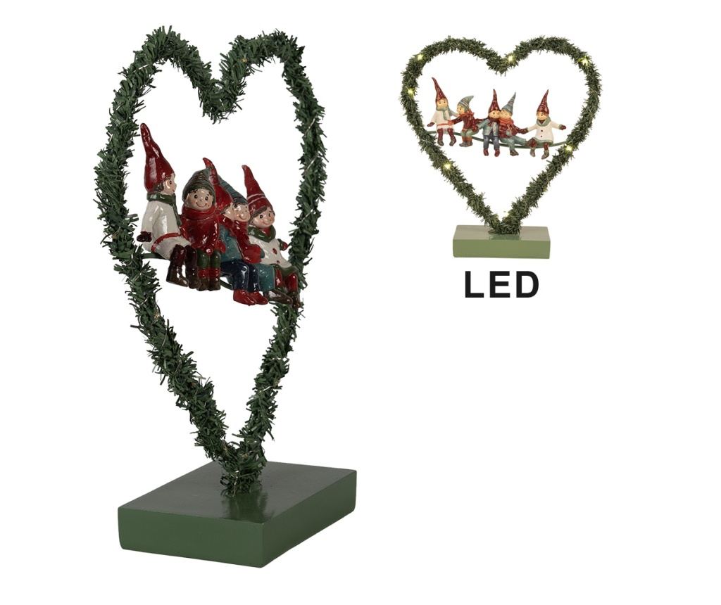 Karácsonyi dekoráció LED-del 26x9x28 cm - 3