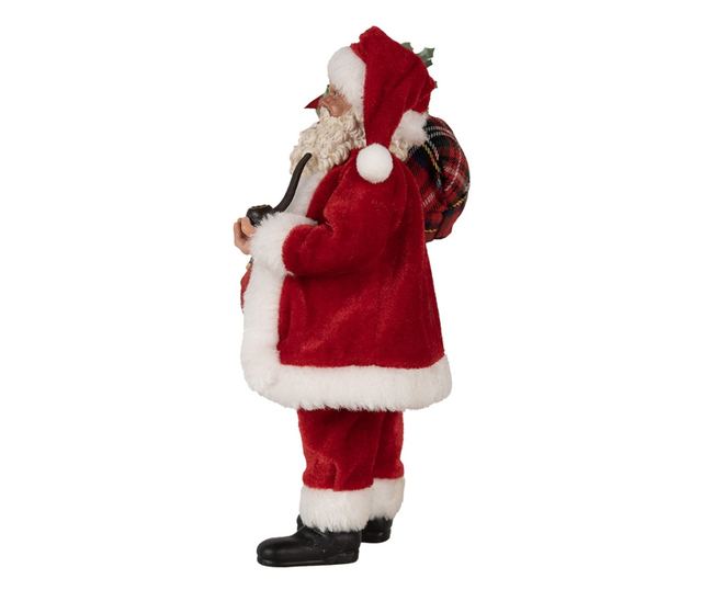 Sokszínű Mikulás figura, 16x10x27 cm