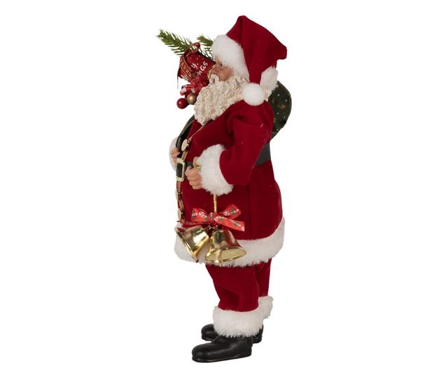 Sokszínű Mikulás figura, 17x10x27 cm