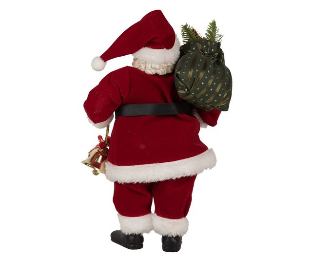 Sokszínű Mikulás figura, 17x10x27 cm