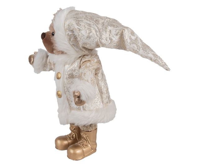 Színes textil medve figura 22x16x36 cm