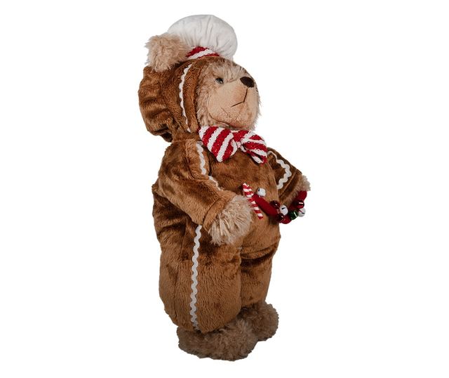 Többszínű textil maci figura 22x16x43 cm