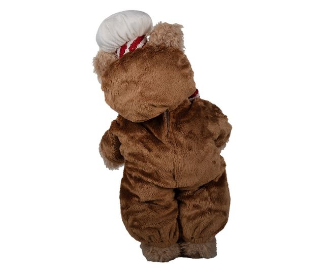 Többszínű textil maci figura 22x16x43 cm