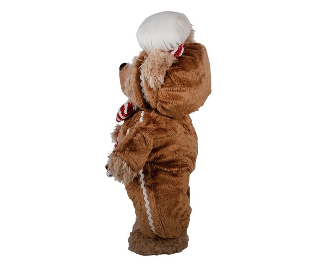 Többszínű textil maci figura 22x16x43 cm