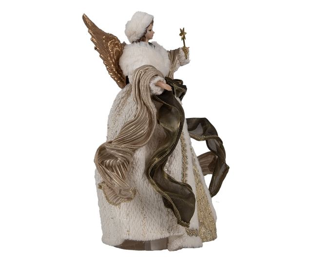 Színes textil angyal figura 20x12x28 cm