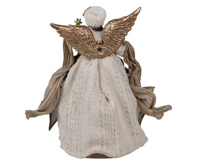 Színes textil angyal figura 20x12x28 cm