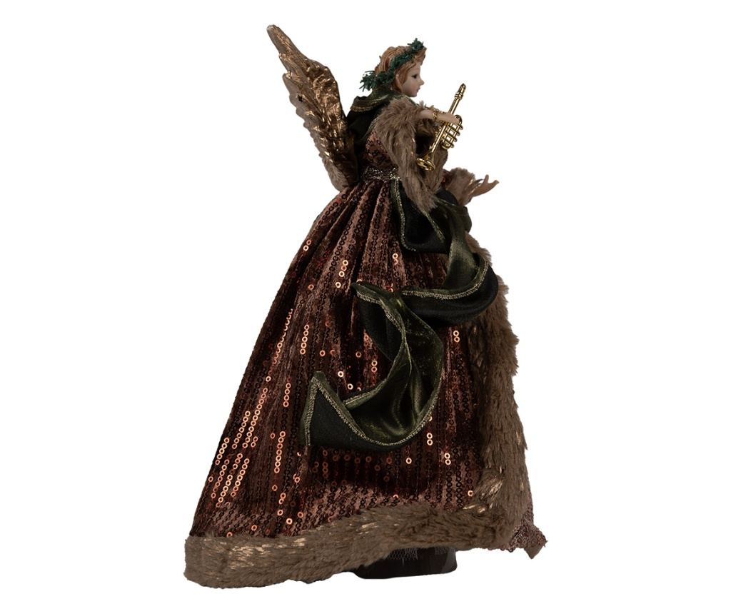 Színes textil angyal figura 16x10x28 cm - 2