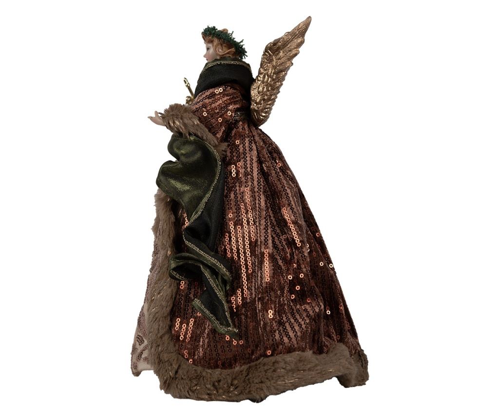 Színes textil angyal figura 16x10x28 cm - 3