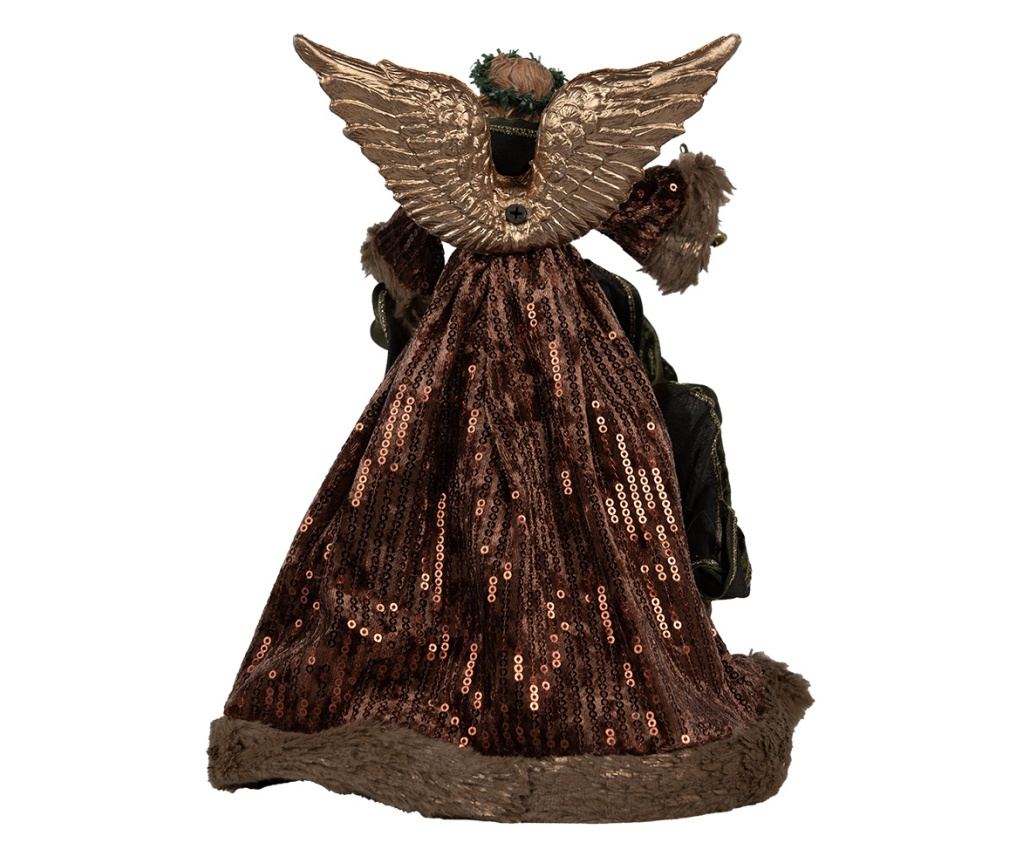 Színes textil angyal figura 16x10x28 cm - 4