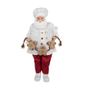 Mikulás szakács figura - Többszínű, 27x13x50 cm thumbnail 1