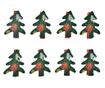 12 darabos fa karácsonyfa dísz klipsszel 3x1x4 cm