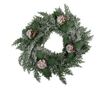 Karácsonyi koszorú zöld fenyőtobozokkal 40x5 cm thumbnail 1