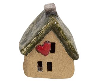 Casuta decorativa ceramica multicolora 7x6x9 cm