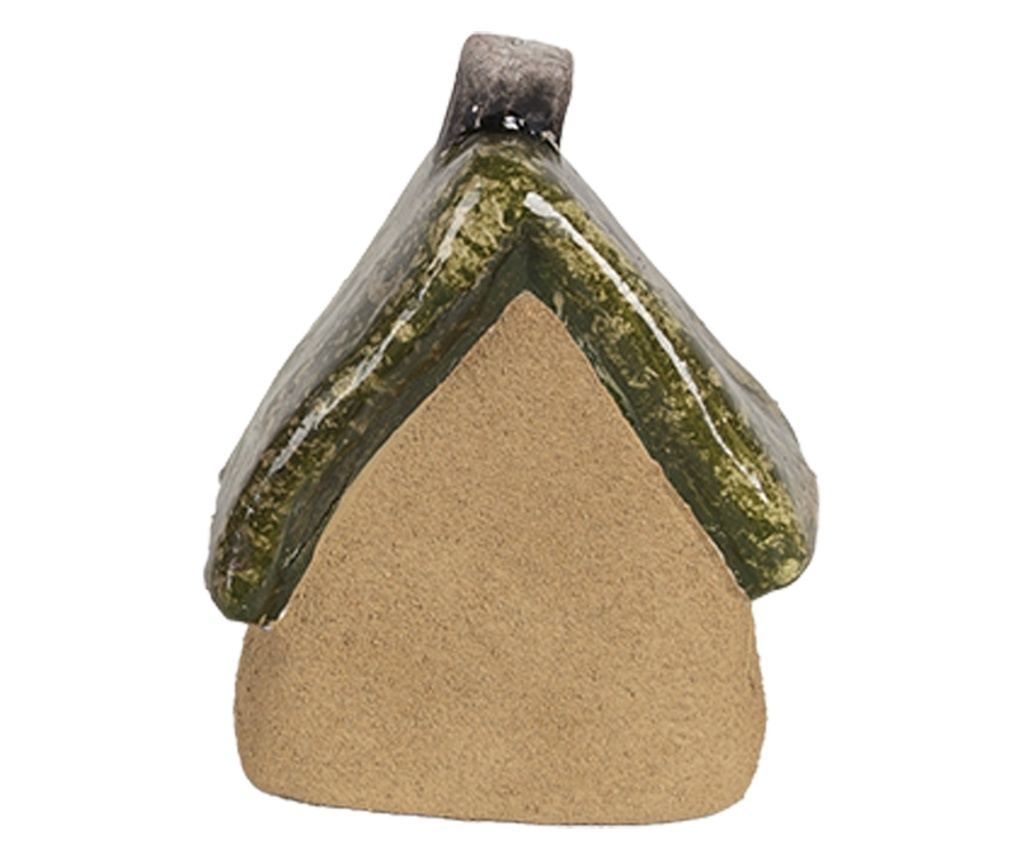 Többszínű kerámia dekorációs házikó 7x6x9 cm - 3