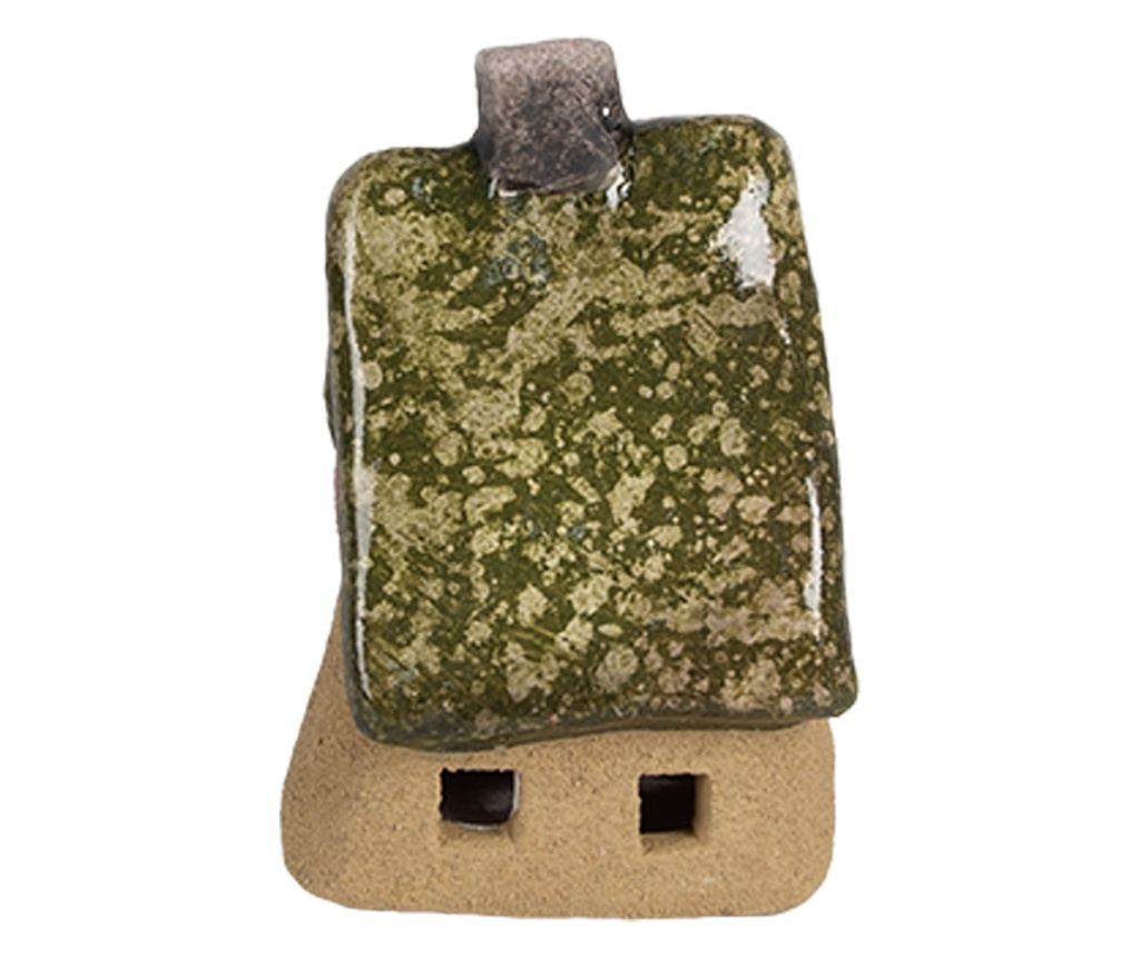 Többszínű kerámia dekorációs házikó 7x6x9 cm - 4