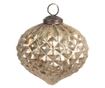 8 darabos karácsonyfa üveggömb szett, arany, 10x10 cm thumbnail 1