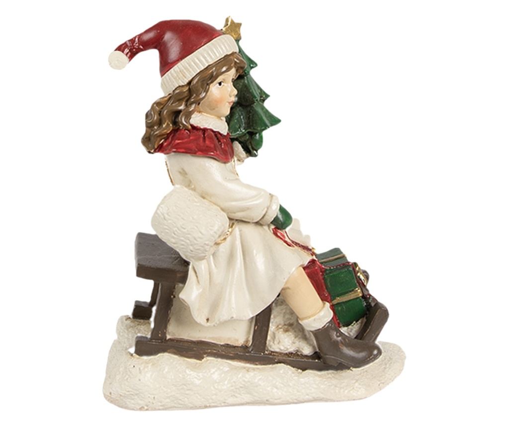 Színes műgyanta lány figura 10x6x12 cm - 2