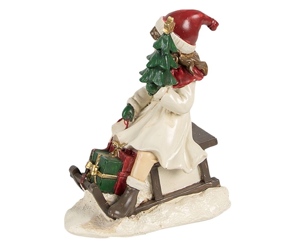 Színes műgyanta lány figura 10x6x12 cm - 3