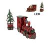 Karácsonyi vonat polirezin többszínű LED-del 30x7x21 cm thumbnail 2