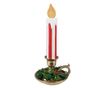 Többszínű polirezin LED gyertya 18x17x38 cm