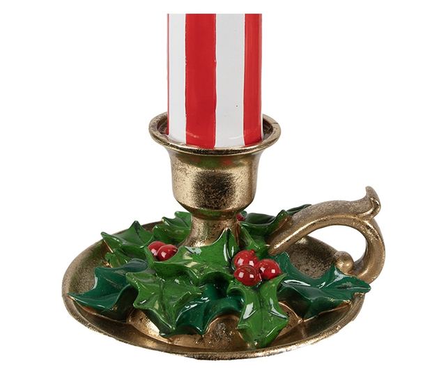 Többszínű polirezin LED gyertya 18x17x38 cm