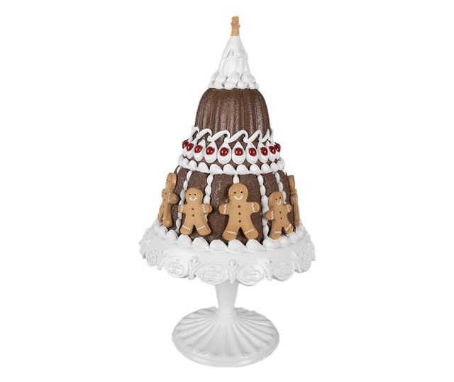 Többszínű műgyanta karácsonyi figura 29x52 cm