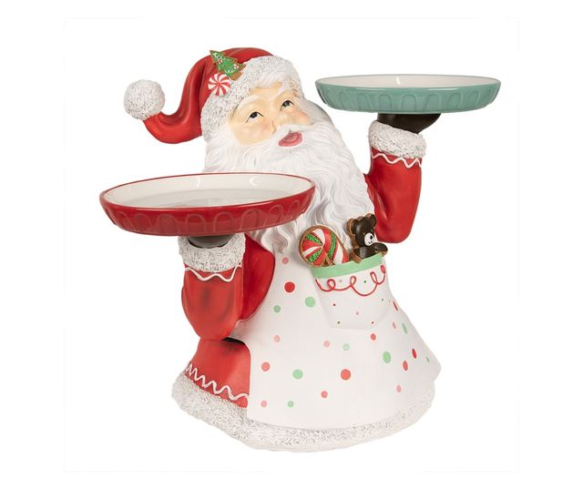 Séf Mikulás figura, műgyanta, 55x33x44 cm