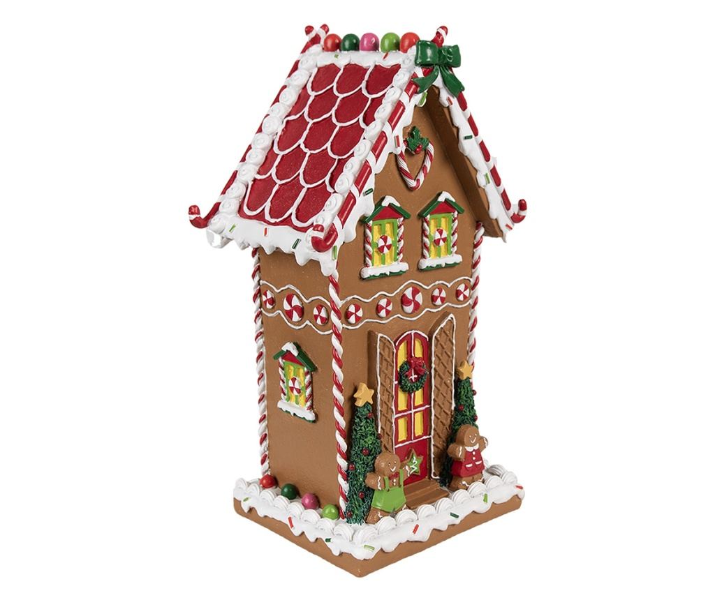 Mézeskalács ház, többszínű polyresin, 18x14x31 cm - 4