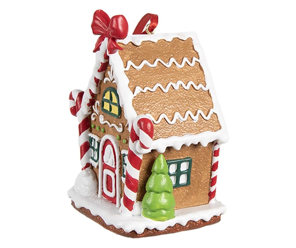 Set od 2 ukrasa za kućicu od medenjaka, poliresin, višebojni, 7x5x9 cm - 2