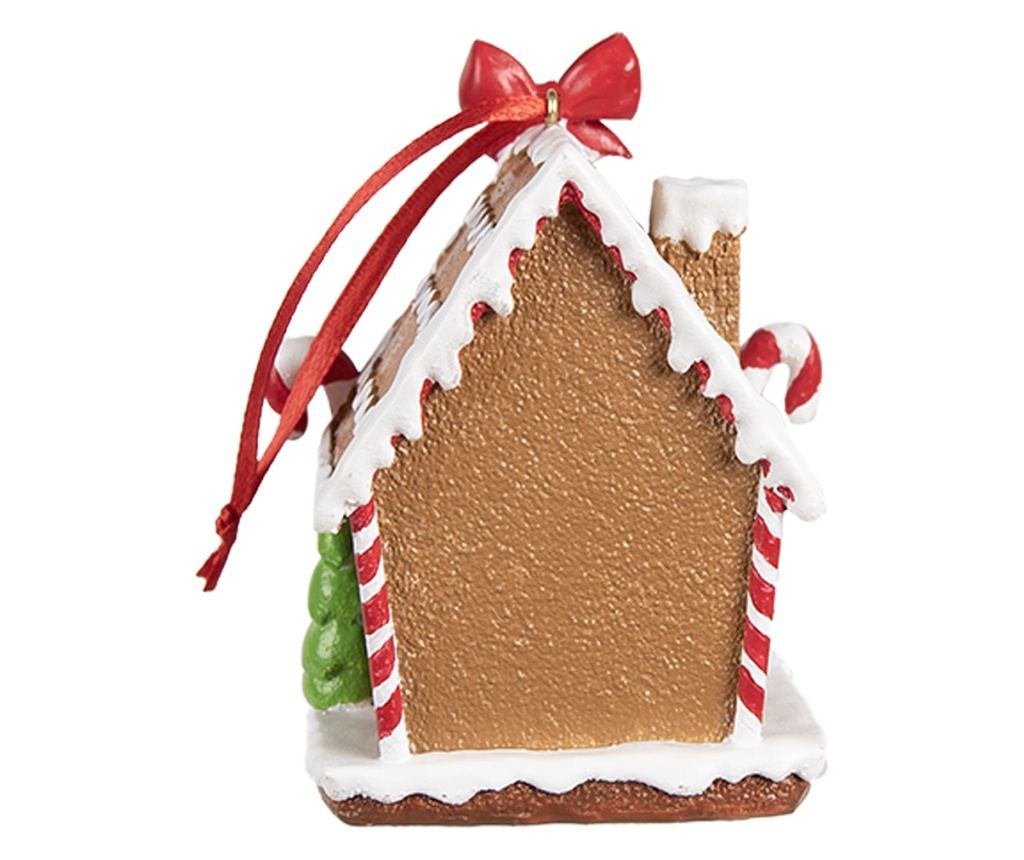 Set od 2 ukrasa za kućicu od medenjaka, poliresin, višebojni, 7x5x9 cm - 3