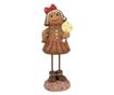 Mézeskalács Lány Figura, Többszínű Műgyanta, 10x8x23 cm