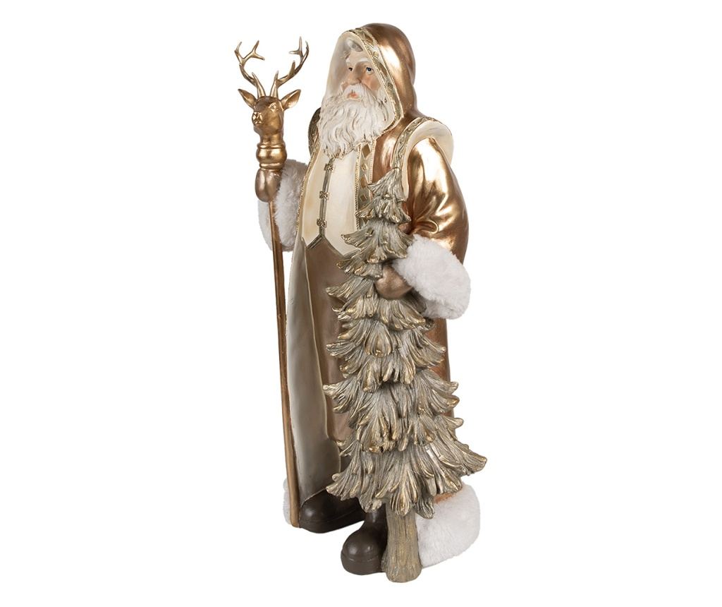 Többszínű műgyanta Mikulás figura 25x18x50 cm - 2