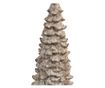 White and Brown Polyresin Christmas Tree, 13x30 cm