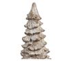 Brad Christmas tree figurine, polyresin, beige/brown, 9x9x18 cm