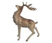 Barna polystone rénszarvas figura 33x16x42 cm