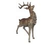 Barna polystone rénszarvas figura 33x16x42 cm