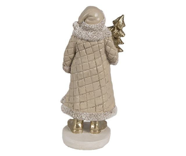 Többszínű műgyanta Mikulás figura 10x8x21 cm